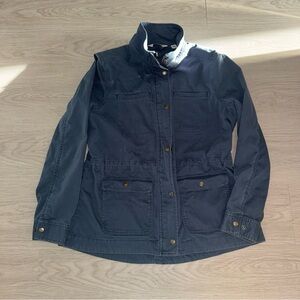 LL Bean Women's Classic Blue Utility Chore Jacket size M